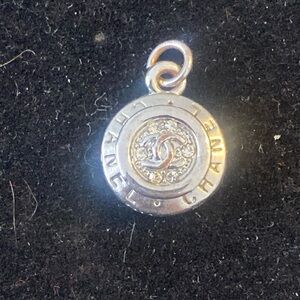 Designer Dual-Tone Logo silver Pendant